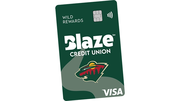 image of the Blaze Wild Rewards Visa Credit Card