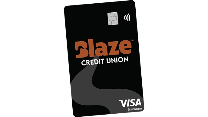 image of the Blaze Signature Visa Credit Card