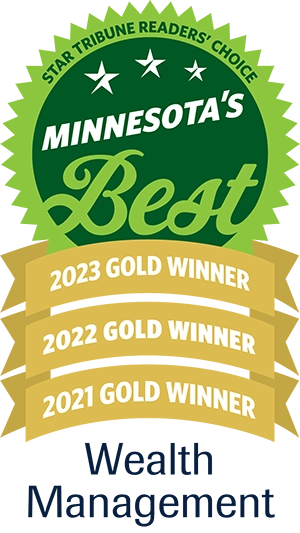 Blaze Wealth Management was been awarded Minnesota's best since 2021 by the Star Tribune Readers' Choice Award program